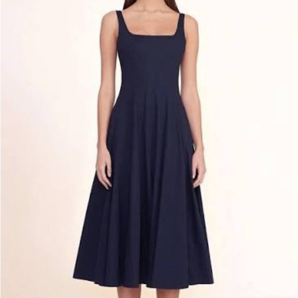 STAUD Navy Wells Dress